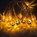 Deux modes d'éclairage : 20 lumières stroboscopiques d'Halloween sont constituées de LED de couleur unie à haute luminosité, ce qui peut créer une forte atmosphère festive d'Halloween. Il a 2 modes différents : clignotant et toujours allumé.