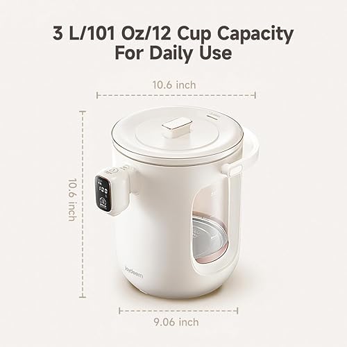 Miniatura 6 de Joydeem Dispensador de agua caliente, caldera de agua de vidrio y calentador, 5 ajustes de temperatura para mantener el calor, soporta  y ,