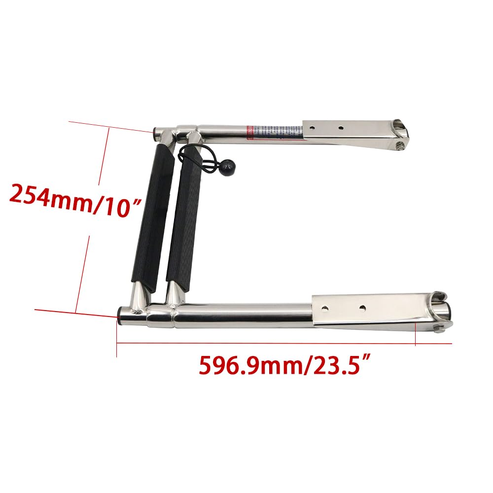 Windline TDL-3 Marine Over Platform Telescoping Boat Ladder with 3 Steps