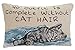 Manual 12.5 x 8.5-Inch Decorative Throw Pillow, Without Cat Hair