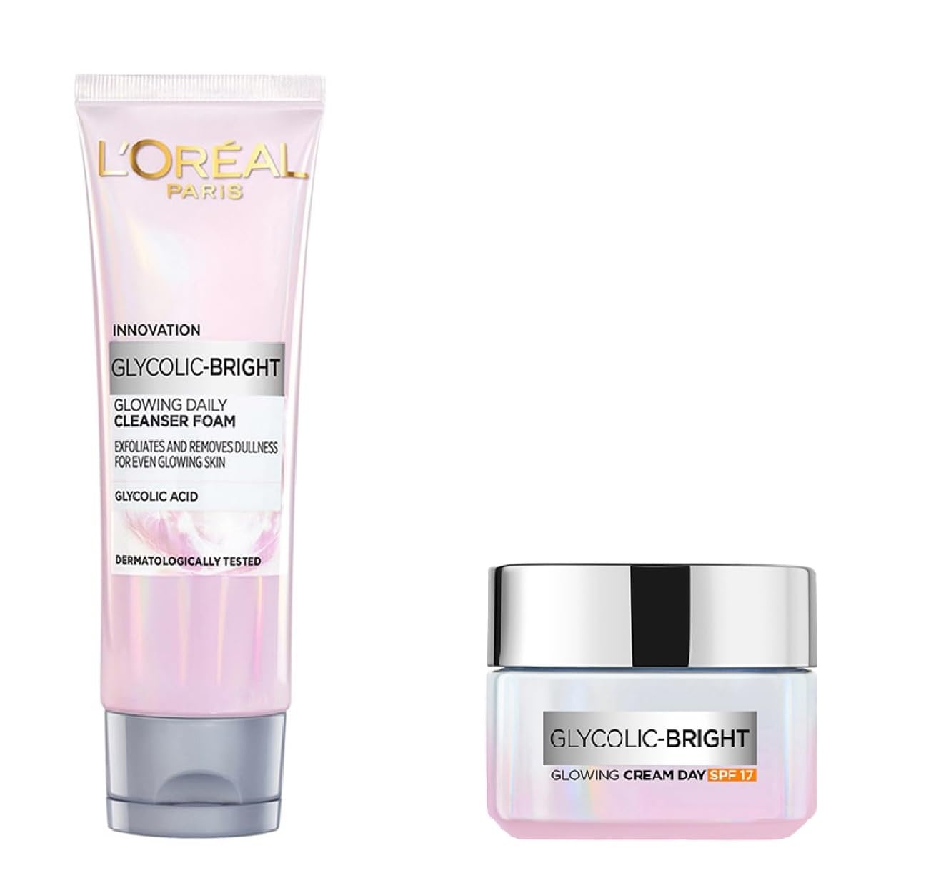 L’Oréal Paris Glycolic Bright Daily Foaming Facial Cleanser, Daily Glowing Facial Cleanser 50ml + L'Oreal Paris Glycolic Bright Glowing Day Cream Reveals Glowing skin, 15ml (2 ITEM IN SET)-picture-22