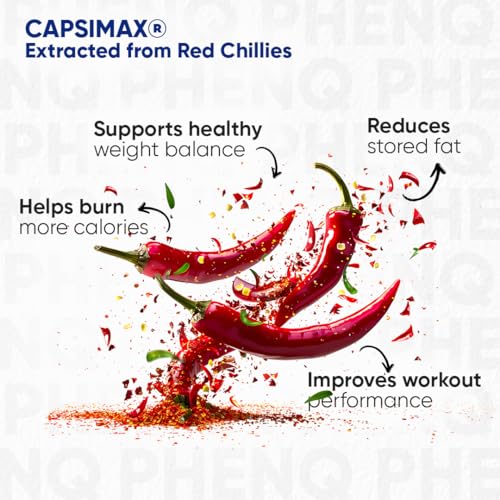 Image of PhenQ Advanced Weight Loss Aid Supplements, Natural Fat Burner Tablet (500mg) for Weight Loss for Women & Men, Metabolism Booster to Burn Calories - Pack of 1, 1 count, 60 capsules