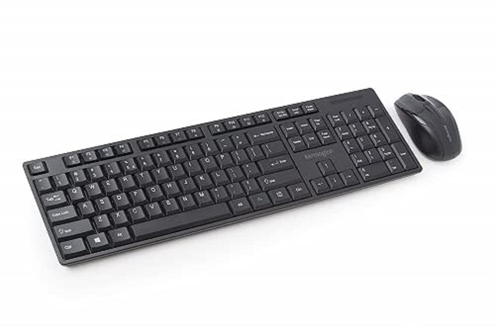 Kensington Pro Fit Niskoprofilowa bezprzewodowa klawiatura i mysz, Bezprzewodowy Low-Profile Desktop Set Czarny