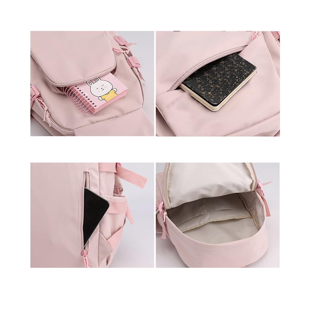LKY STAR Anime Hazbin Hotel Mochilas Estudiante Viaje Charlie/Vaggie/Angel Dust Escolares para el Campus Universitario Mujeres Hombres Bolsas