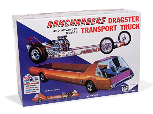 Kit de modelo 1:25 Ramchargers Dragster y Camión Transportador miniatura 1