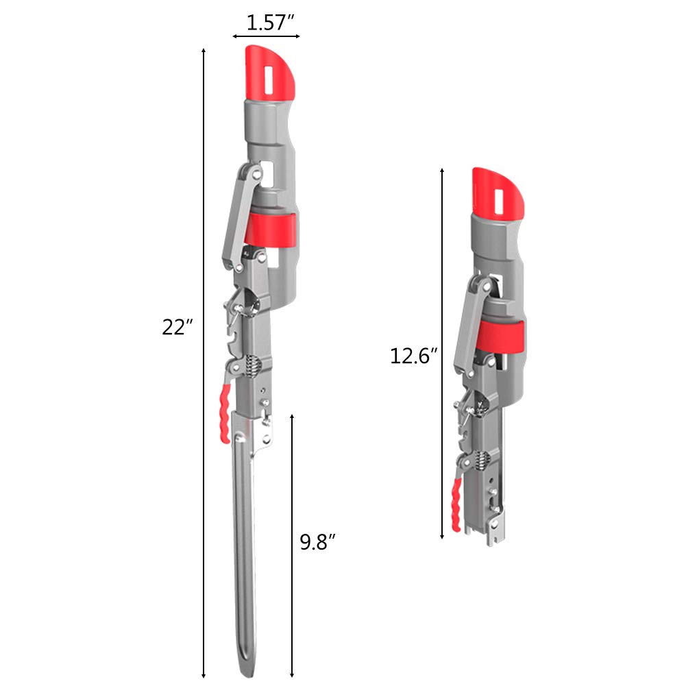 2 paquetes de soporte de caña de pescar con resorte automático, soporte de caña de pescar de acero inoxidable resistente de 360 grados ajustable