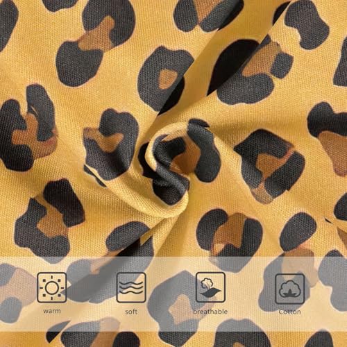 Leopard Orange Girls Briefs, Toddler Briefs, Girls Underwear Cotton, 2–8 Years3