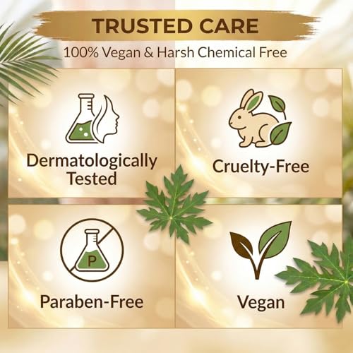 Image of NutriGlow Naturals Papaya Sunscreen SPF 50 PA+++ | No White Cast, Non-Greasy | Broad Spectrum UVA /UVB & Blue Light Protection | With Niacinamide & Vitamin B5 | For Men & Women | All Skin Types | 100g (Pack of 3)