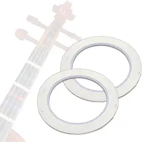 CashBeat Fita de dedo de violino de 2 rolos, 66 m, fita de dedo de violino para escala, ideal para iniciantes e instrumentos orquestrais (branca)