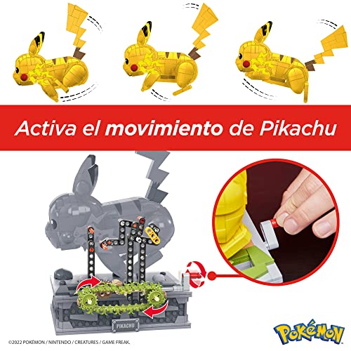 MEGA Pokemon Figure Building Toy for Adults , Motion Pikachu Collectible with Mechanized Movement by Mega Bloks - Image 5