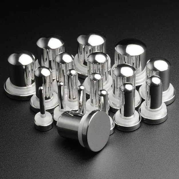 14G-5/8(1.6mm-16mm) Full Size Stainless Steel Ear Stretching Kit with 2PCS O-Rings/Pair,Comfy Pain-free Single Flared Dead Stretching Gauges Tunnels Plugs,Black Silver Body Piercing4