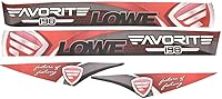 Vista 3 de Lowe Boat Graphic Decal Stickers 2340149 Favorite 198 USA Red (juego de 4)