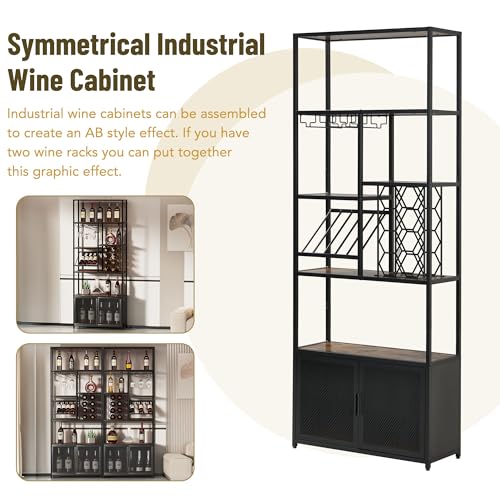 Soporte industrial para botellas de vino de 82.7 pulgadas miniatura 6