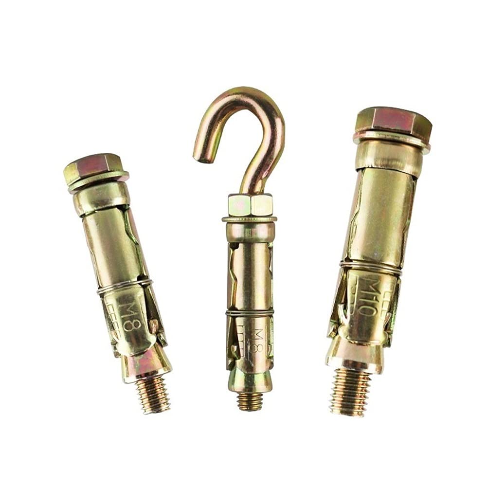 Ancoraggi for cartongesso, ancoraggi a vite M5-M12 Rawlbolts Ancoraggio for scudo di espansione for calcestruzzo resistente con tasselli esagonali/a gancio(Hook M8 5pcs)
