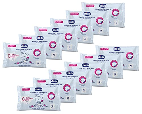 Chicco Toallitas Limpiadoras - 12 Paquetes De 72 Unidades