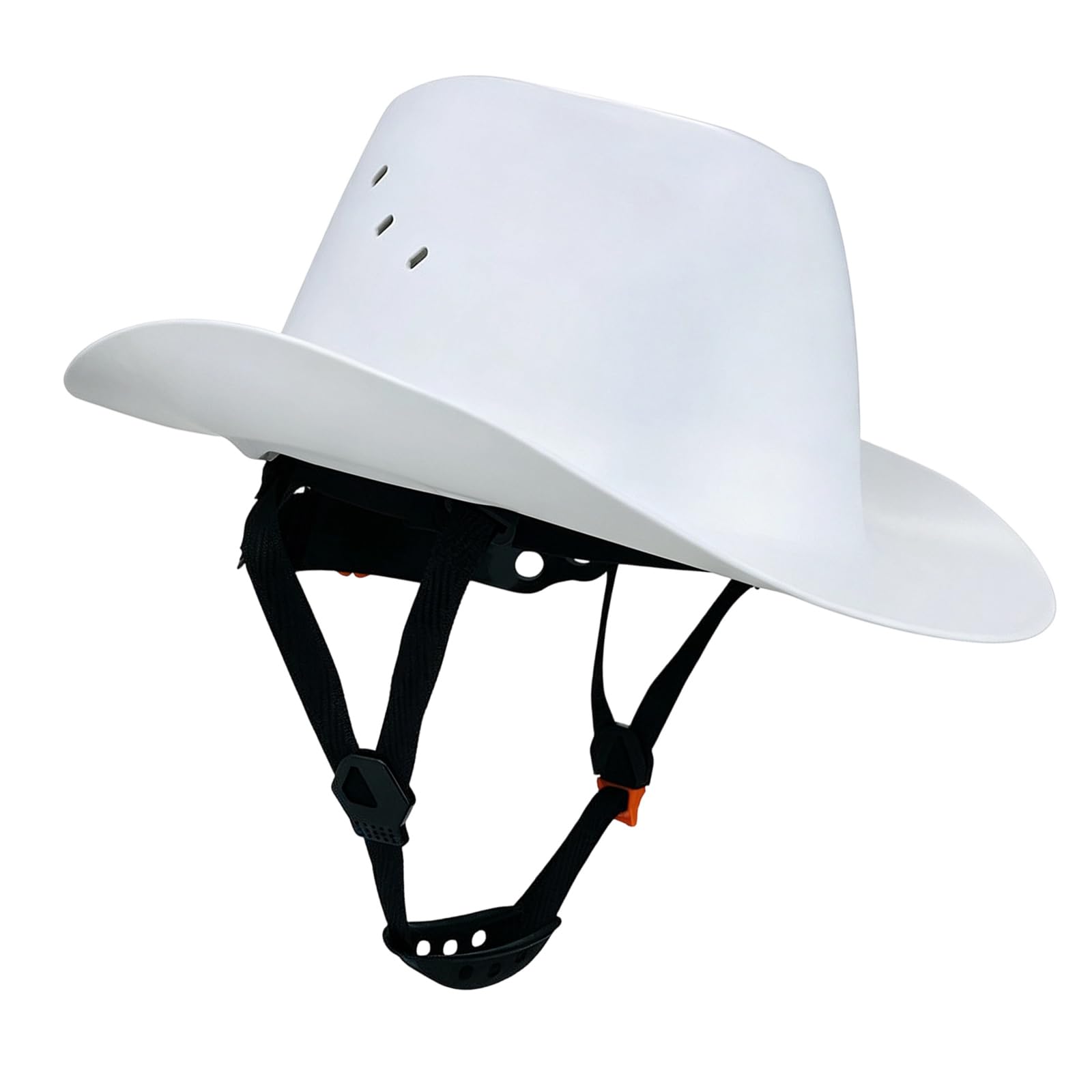 Schutzhelm mit Krempe und belüfteter HDPE Schale