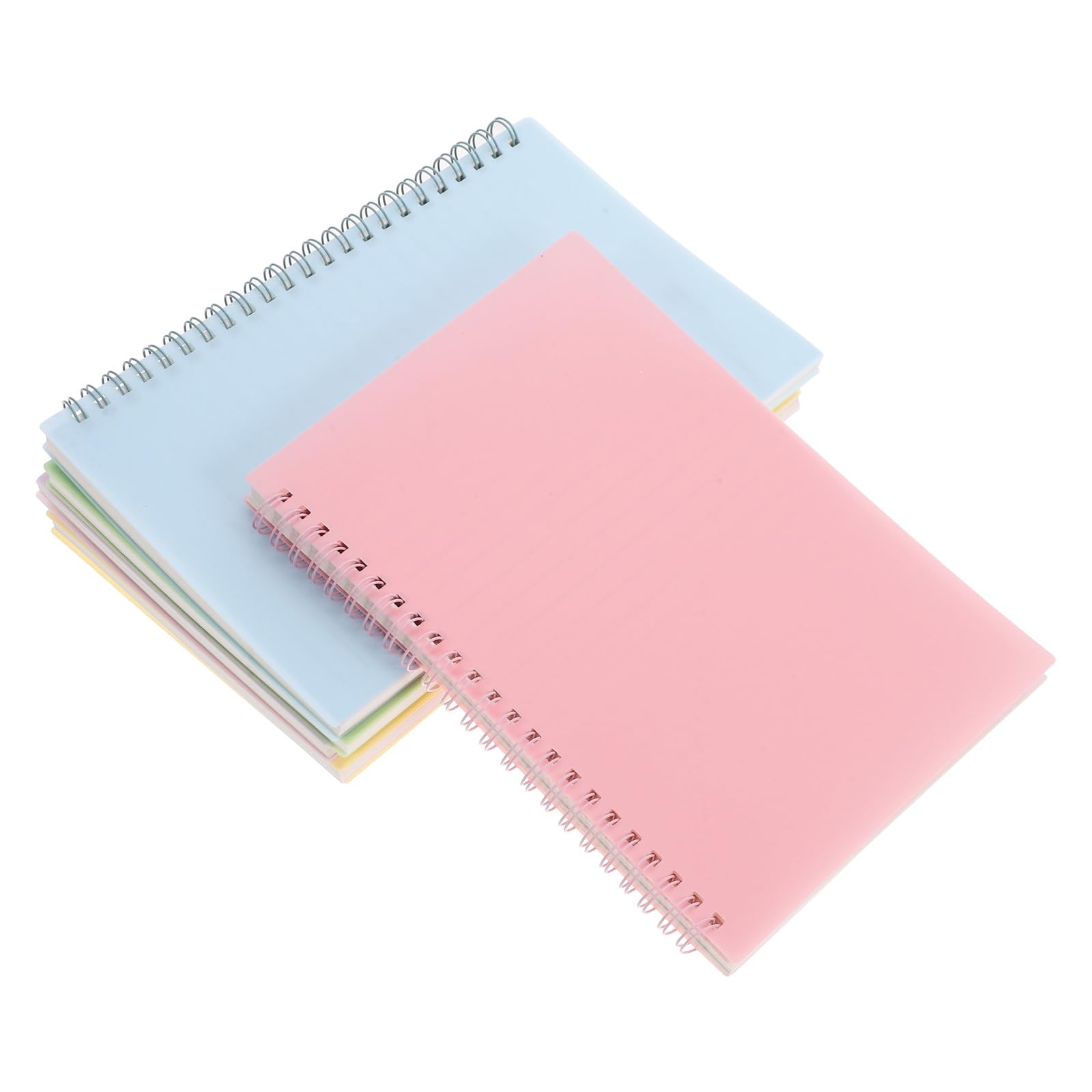 iplusmile 5 pezzi Quaderni Spirale con Righe Pagine per Appunti Taccuino Multifunzione per Scuola Ufficio e Diario Blocchi Note Piccoli con Copertina Resistente