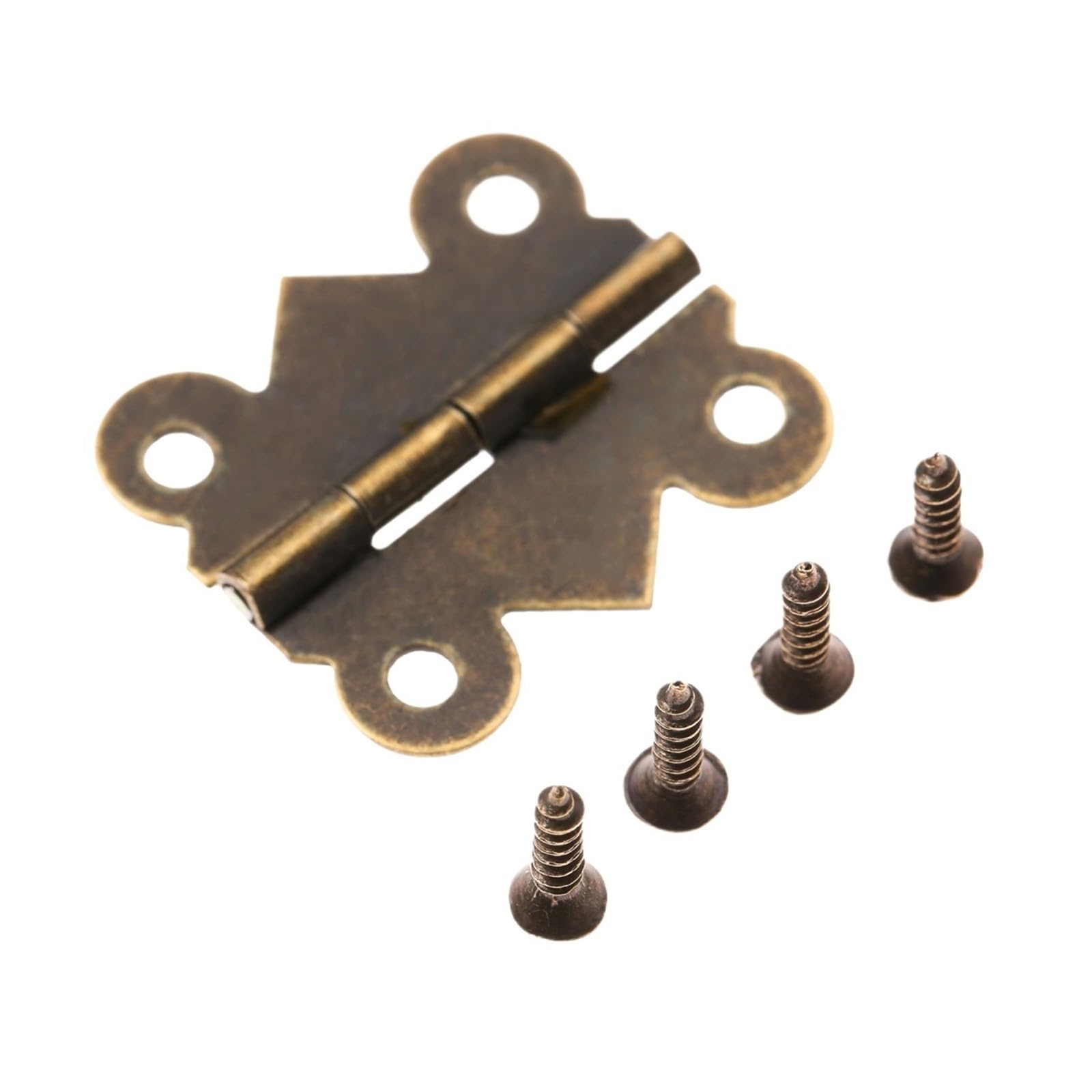 Kdhcvkz One Color 20Pcs 20 * 25Mm Hinges 4 Holes+80 Screws Cabinet Wood Hinges