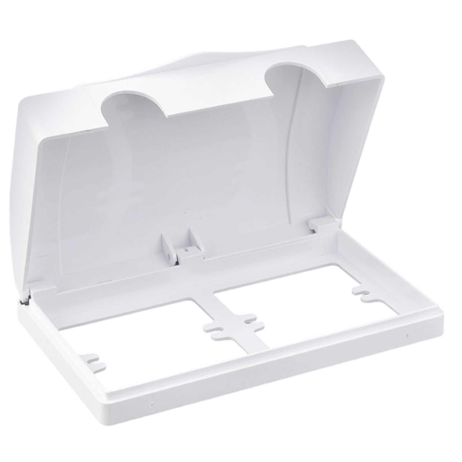 Hdoytxxm White 86 Type Wall Switches Cover Splash Proof Box 2 Gang Electrical Outlet Covers Wall Mounted Socket Dustproof Enduring Outdoor Socket Waterproof