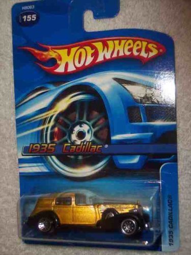 Hot Wheels #2005-155 1935 Cadillac Lace Wheels Collectible Collector Car Mattel 1:64 Scale