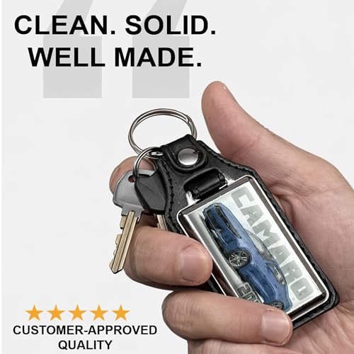 Image of Brotherhood Car Key Chain for Camaro - Classic Models Keychain for Men and Women Gift Key Ring - -