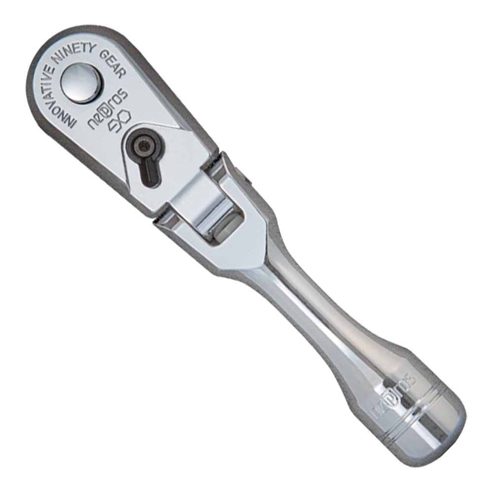 nepros 1/4 sq. Ratchet Handle (90-Tooth Short Flexible Type)