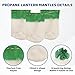 20 Pack Coleman Lantern Mantles, Green Top U-Shaped Mantles, Durable Fabric for Outdoor Lighting, Compatible with Various Lantern Models