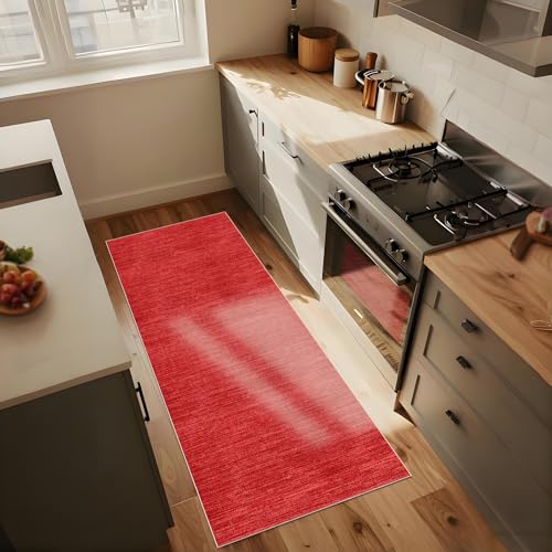 PaGuvFng Tapis Cuisine Devant evier 40 x 130 cm Tapis Couloir Long Antidérapant LavableTapis de Passage Couloir Long Antidérapant, Tapis d Entree Interieur...
