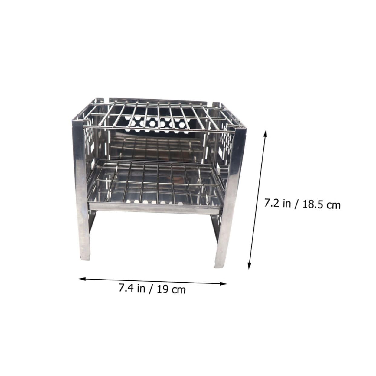 Kisangel 1 set Barbecue Grill Portable Bbq Tool for Camping Picnics Backyard Use Easy to Clean Space Saving Design for Outdoor Cooking