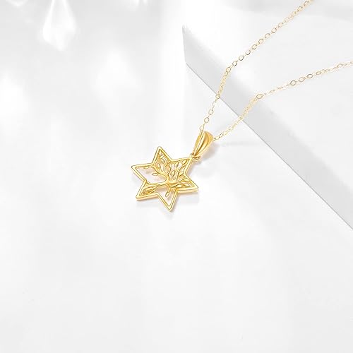 Miniatura 3 de Collar de árbol de la vida de oro de 14 quilates para mujer colgante de árbol genealógico joyería de oro real regalos de cumpleaños para ella esposa