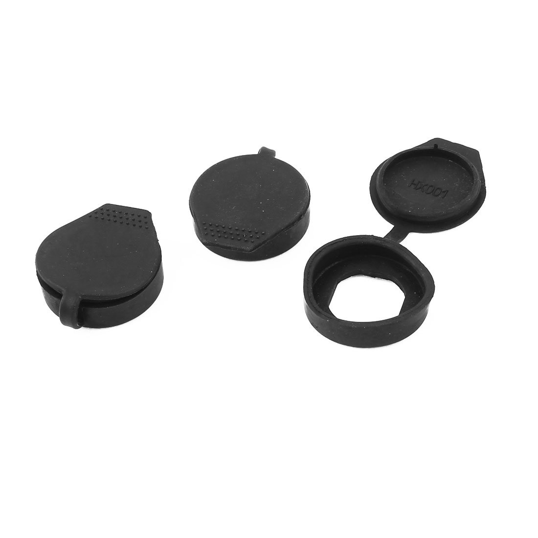 Uxcell Black Sourcingmap 3 Pcs Rubber Key Panel Cam Lock Dust Waterproof Covers