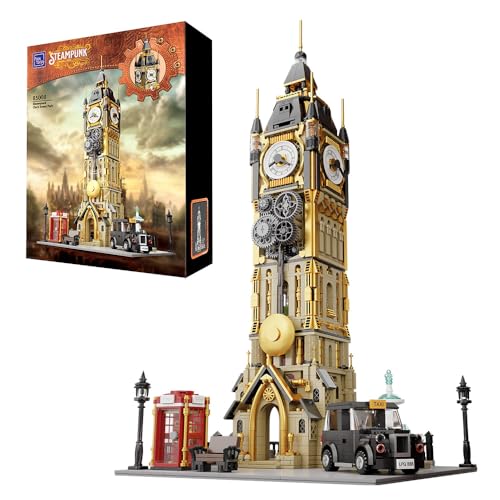 PANTASY Arquitectura Big Ben,Conjunto de Construcción de Torre del Reloj Steampunk, Kit de Construc