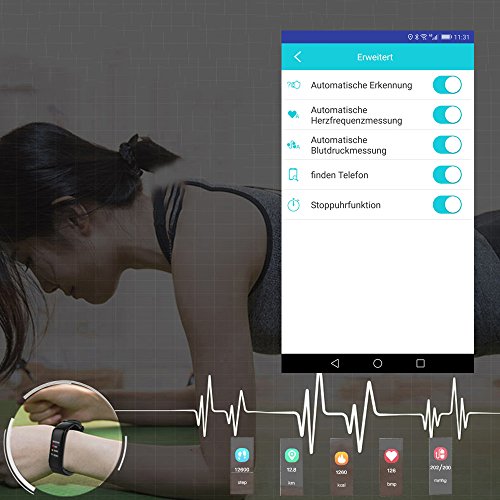 ROGUCI IP67 impermeabile Braccialetto 0.96 pollici...