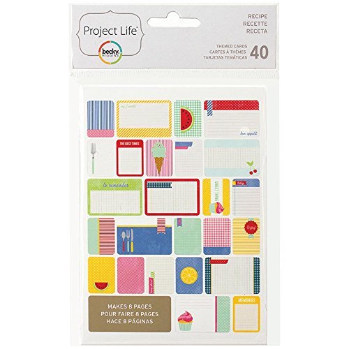 Project Life 97716 Theme Cards-Recipe (40 Piece)