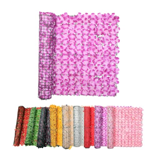 Générique Haie Artificielle Mur Vegetal Artificiel Exterieur 50cm 100cm 200cm 300cm Brise-Vue pour Balcon Et Clôture Extérieure 100 Pcs Serre Cable...