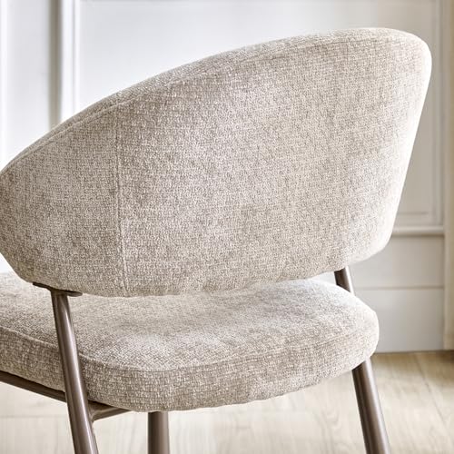Image of Home Centre | Dining Chair for Home | Metal | Beige | 1 Year Warranty