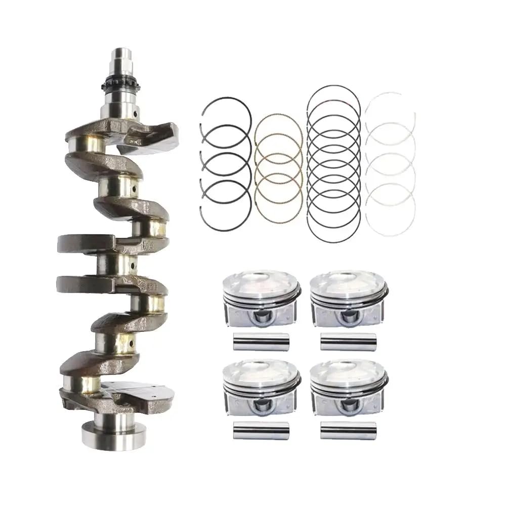 Kit de Segments de Piston Moteur Vilebrequin G4FD 23041-2B620 23041-2B600 23041-2B610 Compatible avec Accent Rio 1.6L DOHC 2012-16