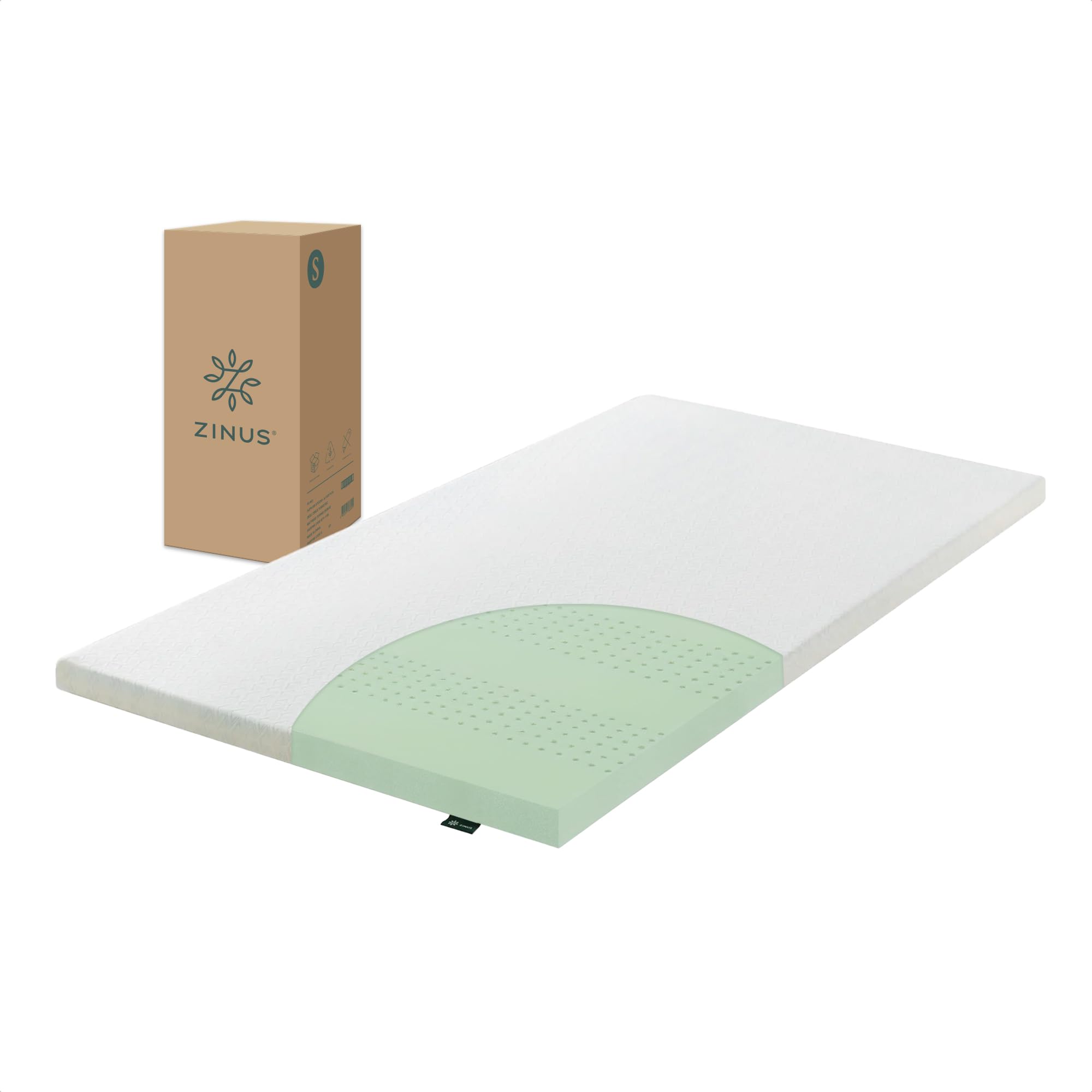 Amazon｜ZINUS 低反発 マットレス シングル 厚さ 5cm Green Tea 緑茶