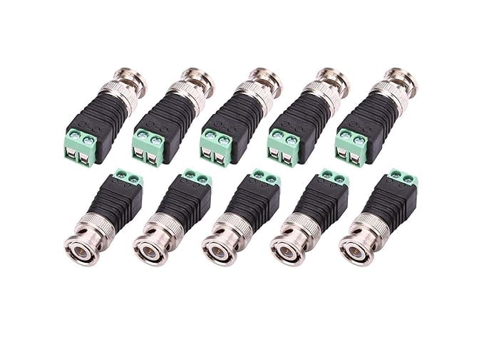 HITRIME BNC Male Plug Connector for CCTV Camera and Video Cable, Twist Lock Coaxial Video Connector, Pack of 10-image-19