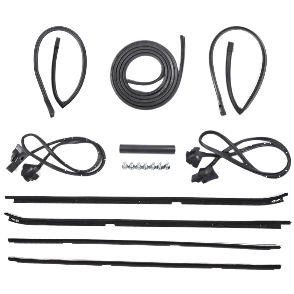 Ahdmaafmv Onecolor Weatherstripping Seal Kit With Narrow Profile Compatible With Regal Cutlass Rwd 2 Door 1981 1988