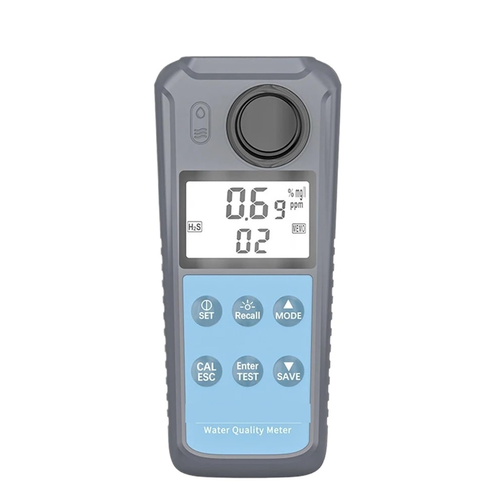Digital pH Meter, 0-1000NTU Turbidimeter Digital Turbidity Meter Tester AE86063 Multiparameter Water Quality Detector for Aquarium Pool