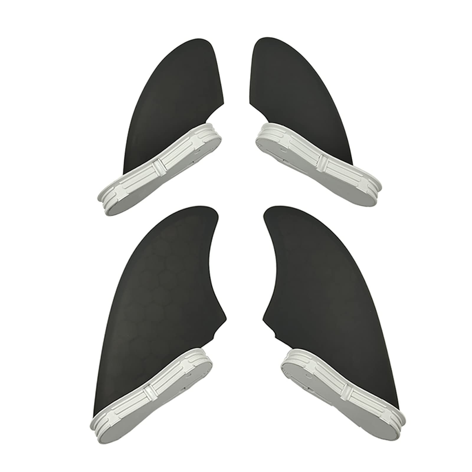 2 Aletas Estabilizador de Aletas gemelas Aletas de Tabla de Surf dethuster 3 uds./4 uds. Un Conjunto de Aletas de Surf de Nido de Abeja con núcleo de Rendimiento MR Set para Tablas de Surf