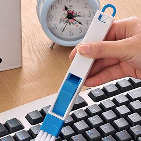 Barukra Multifunction Computer Window Cleaning Brush Window Groove Keyboard Nook Dust Shovel Window Track Cleaner Tool Cover