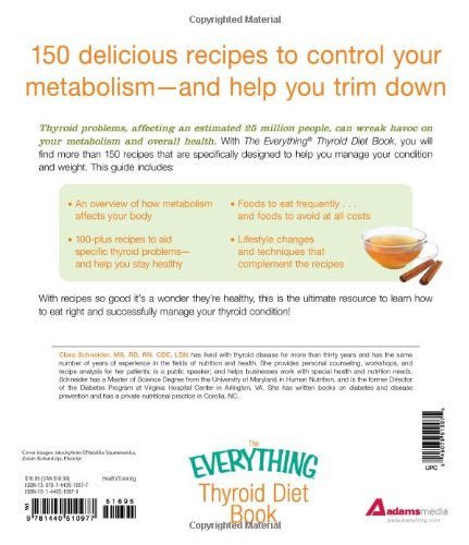 Adams Media Schneider, Clara The Everything Thyroid Diet Book: Manage Your Metabolism And Control Your Weight thumb #1