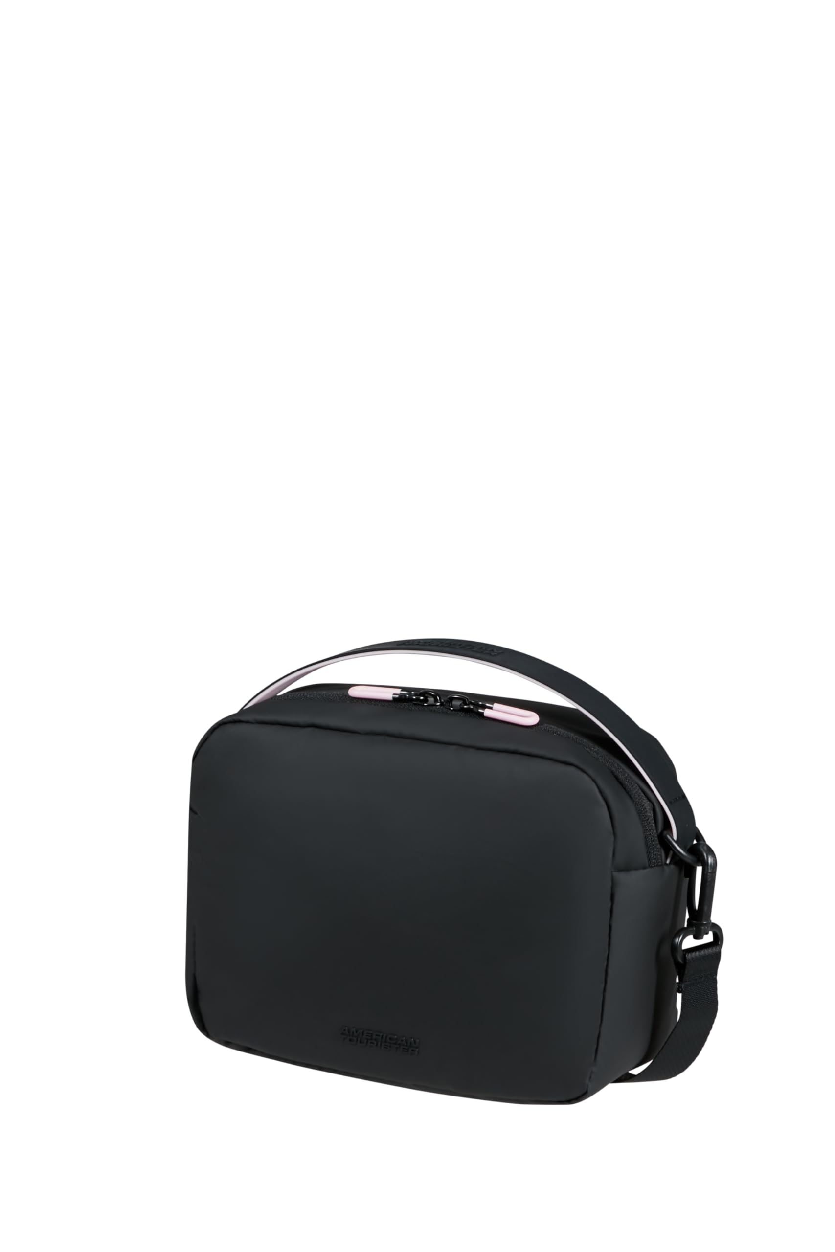 American Tourister Puffypop - Tasche, 20 cm - Mit AirPods-Fach, Abnehmbarer Schultergurt - Schwarz