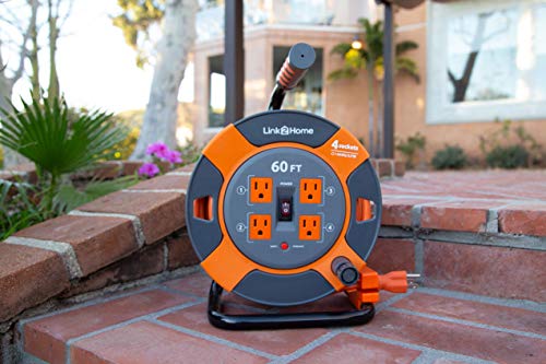 Link2Home Cord Reel 60 ft. Extension Cord - Image 7