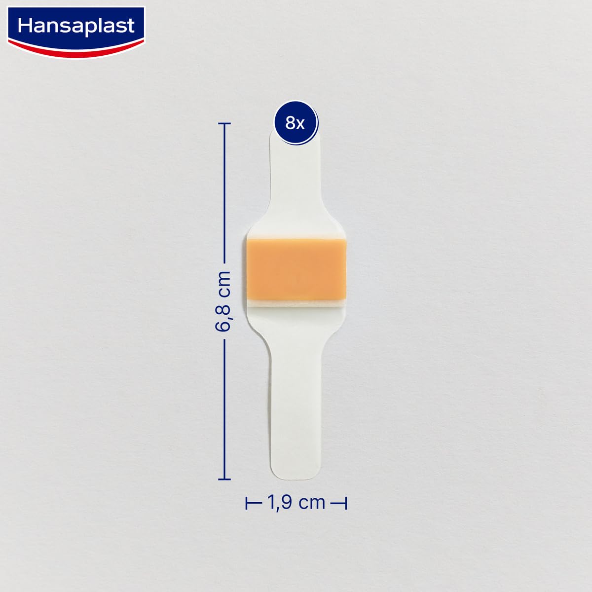 Hansaplast Apósito adhesivo para callos, ayuda a eliminar callos y durezas, tratamiento para pies con ácido salicílico, alivio inmediato del dolor por presión, 8 unidades