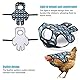 BOXOB Hühnersattel für Hennen, Stilvoller Huhn Sattel Rückenschutz im Pfauenfeder Design mit Verstellbarem Schultergurt für Schutz der Hühnerrückenfedern Zubehör