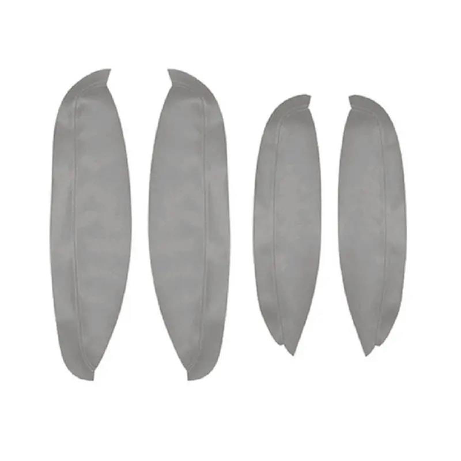 YESKIT Car Door Handle Panel Armrest Microfiber Leather Cover Accessories for Nissan for Qashqai J10 2007 2008-2015(Titanium)
