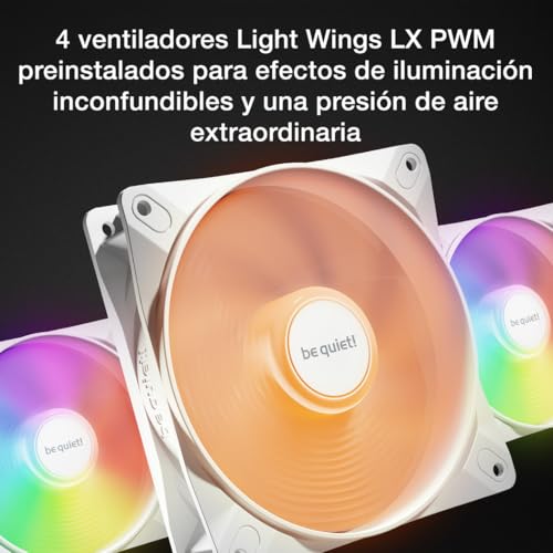 Caja de PC be quiet! Pure Base 501 LX White con 4 ventiladores Light Wings LX PWM 3